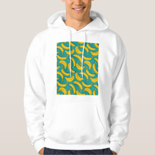 Yellow Banana: Black Outline Vintage Hoodie