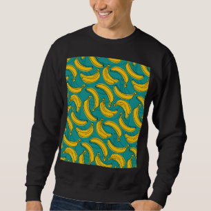 Yellow Banana: Black Outline Vintage Sweatshirt