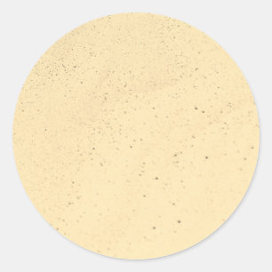 Yellow Banana Sand Classic Round Sticker