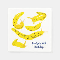 Yellow Banana Slugs Personalised Party