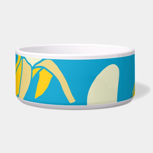Yellow bananas, blue background pattern (Front)