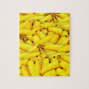Yellow Bananas fruit pattern Jigsaw Puzzle
