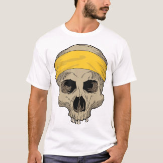 Yellow bandanna skull T-Shirt