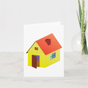 Yellow Barn House Card
