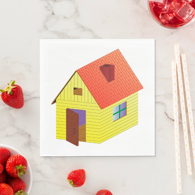 Yellow Barn House Napkin (Creator Uploaded)