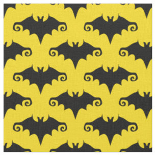 yellow bats fabric