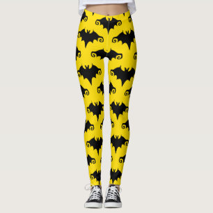 yellow bats leggings