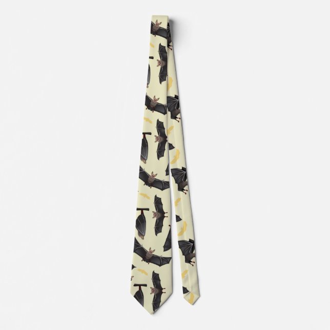 yellow bats tie (Front)