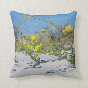 Yellow Beach Flowers Cushion