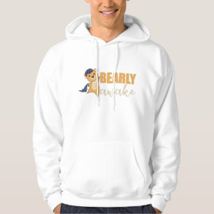 Yellow Bear Bearly Awake Cute Bear Teddy Bear Hoodie