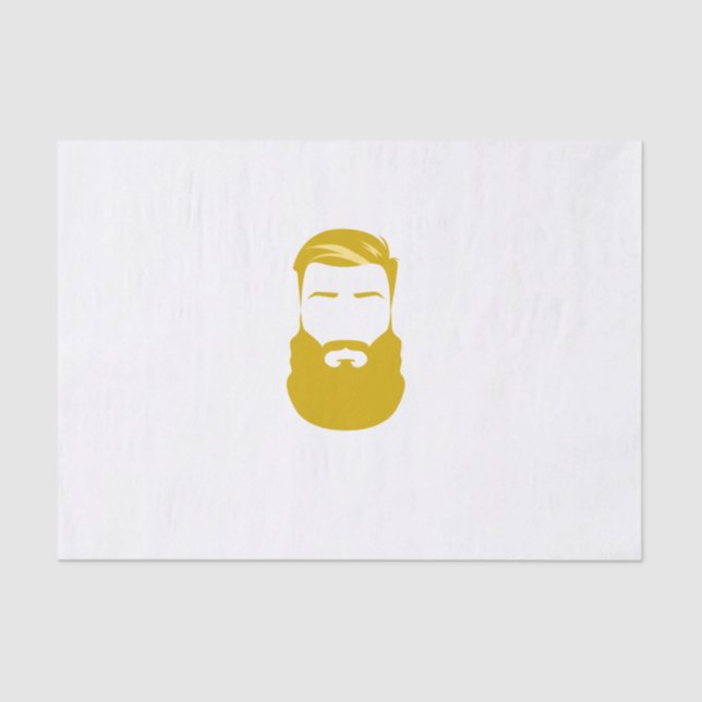 Yellow Beard Tissue Paper (Front)
