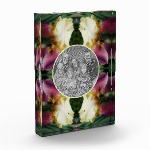 Yellow Bearded Iris Flower Create Your Own  Photo Block