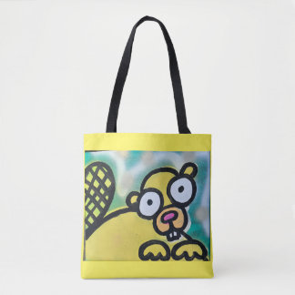 Yellow Beaver Tote Bag