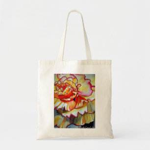 Yellow Begonia flower watercolour original art Tote Bag
