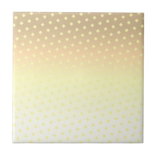 Yellow Beige White Colours Stars Minimalistic Ceramic Tile