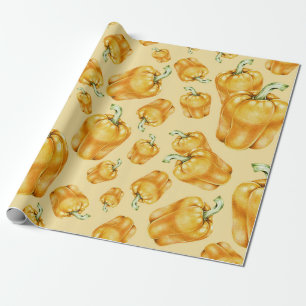 Yellow Bell Peppers Wrapping Paper
