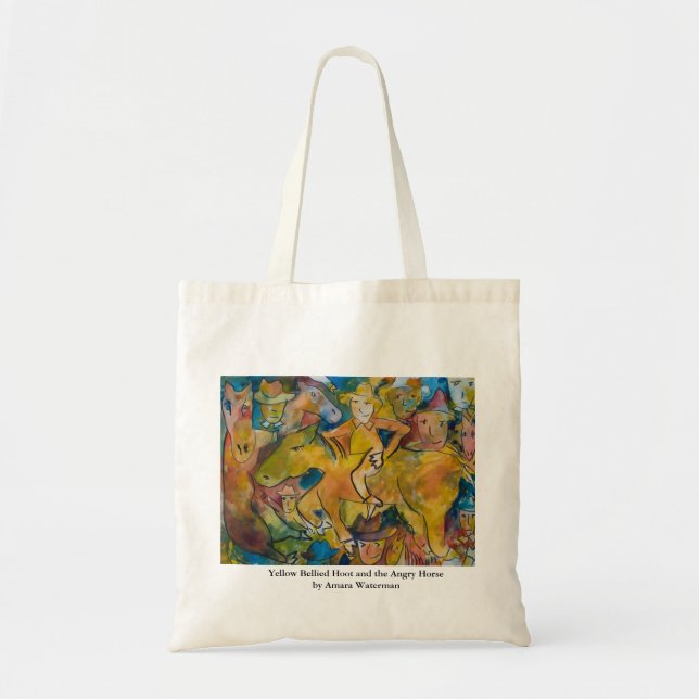 Yellow Bellied Hoot and the Angry Horse Tote Bag (Front)