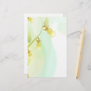 Yellow Bells Watercolor Wash