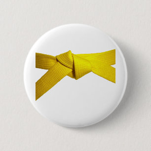 Yellow Belt 6 Cm Round Badge