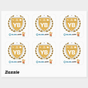 Yellow Belt Certified - GLSS.app Square Sticker