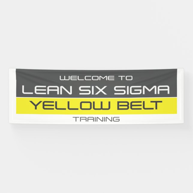 Yellow Belt "Welcome To Training" Banner (Horizontal)