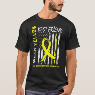 Yellow Best Friend Endometriosis Awareness America T-Shirt