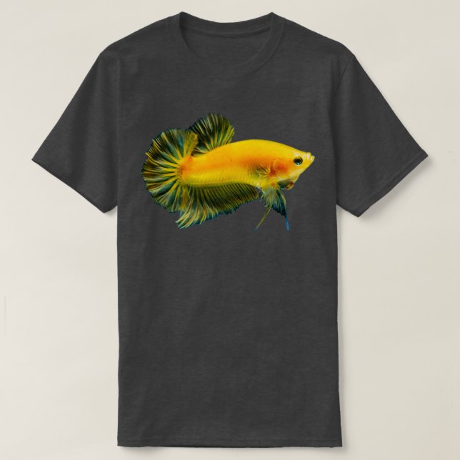 Yellow betta fish T-Shirt (Design Front)