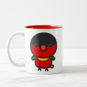 Yellow-bibbed Lory Two-Tone Coffee Mug