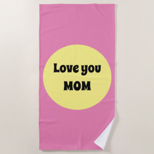 Yellow Big Dot Beach Towel
