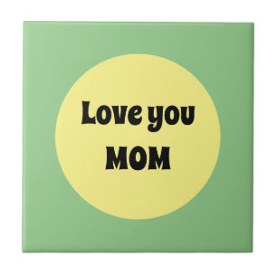 Yellow Big Dot Ceramic Tile