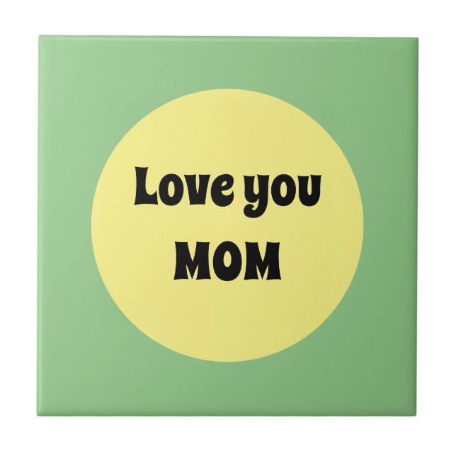 Yellow Big Dot Ceramic Tile (Front)
