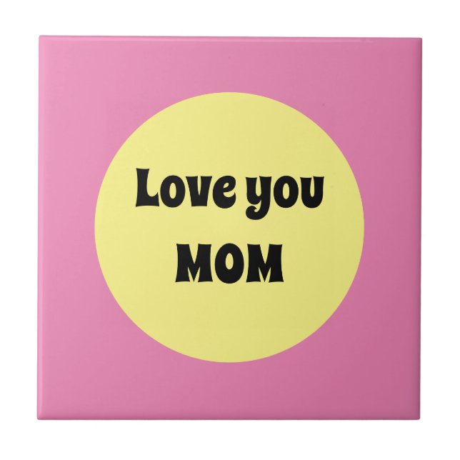Yellow Big Dot Ceramic Tile (Front)