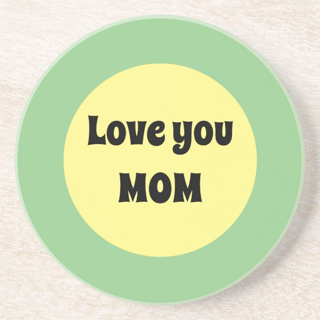 Yellow Big Dot Coaster (Front)