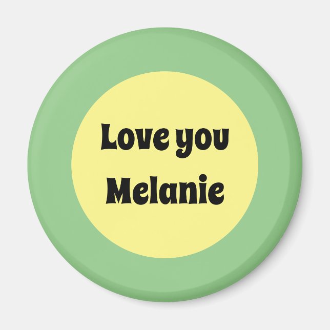 Yellow Big Dot Magnet (Front)