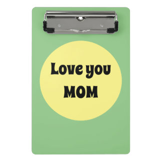 Yellow Big Dot Mini Clipboard