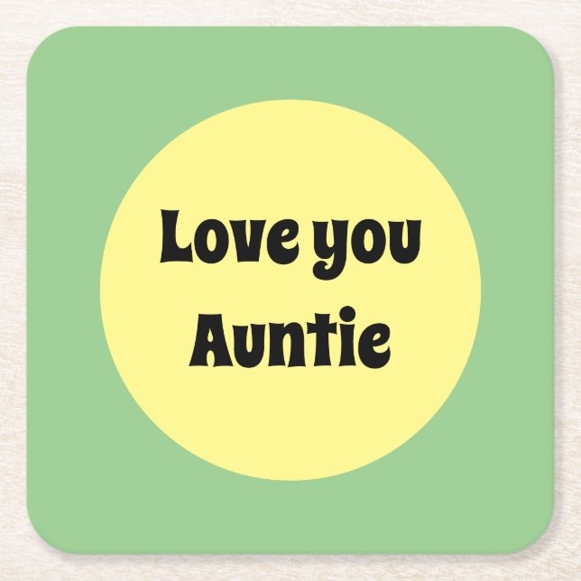 Yellow Big Dot Paper Coaster (Front)