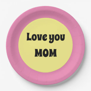 Yellow Big Dot Paper Plate