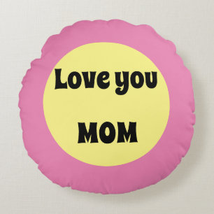 Yellow Big Dot Round Cushion