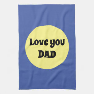 Yellow Big Dot Square Sticker Tea Towel