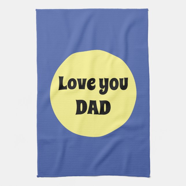 Yellow Big Dot Square Sticker Tea Towel (Vertical)