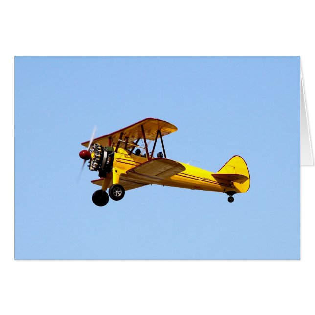 Yellow Biplane (Front Horizontal)