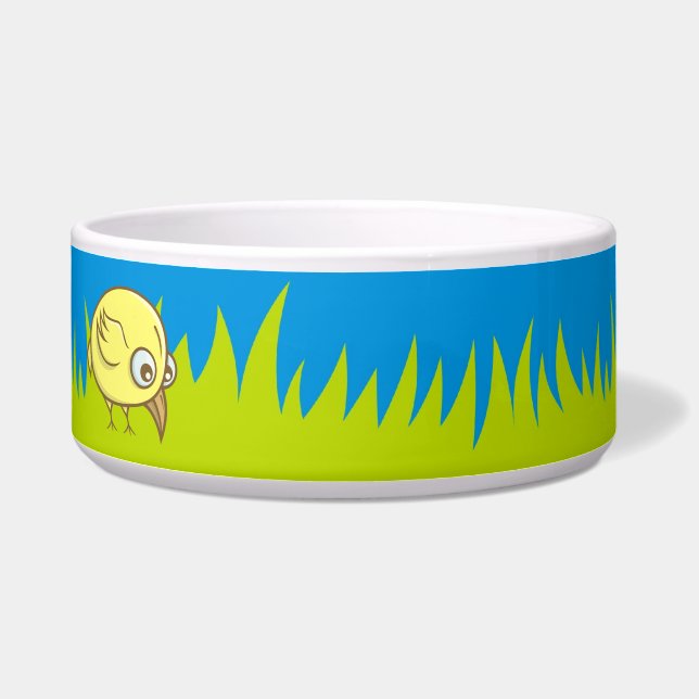 Yellow bird cartoon bowl (Left)