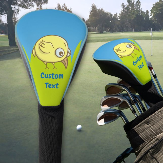 Yellow bird cartoon golf head cover (Creator Uploaded)