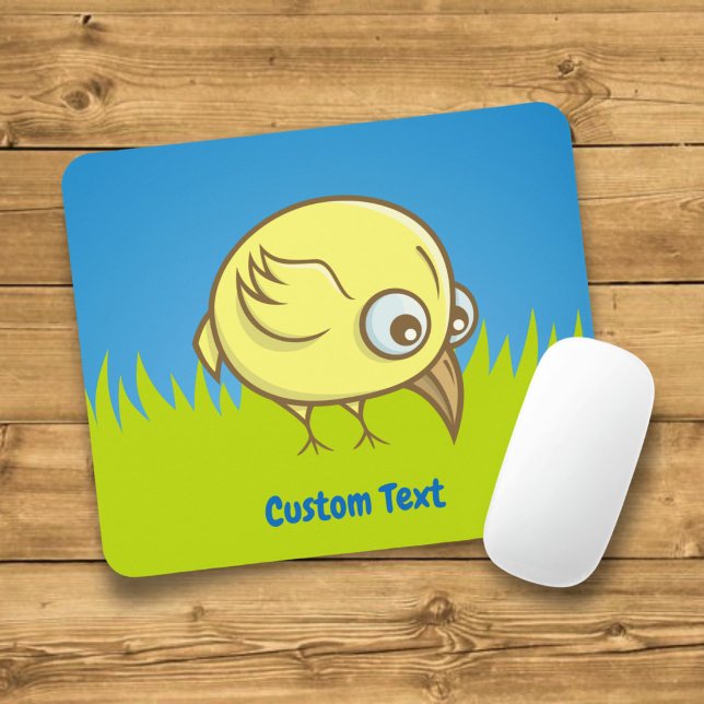 Yellow bird cartoon mouse pad (Creator Uploaded)