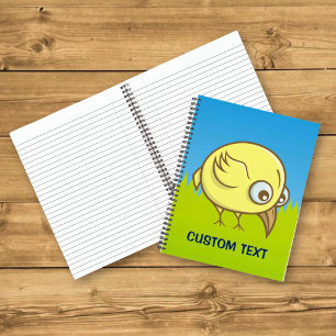 Yellow Bird Cartoon Notebook