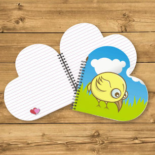 Yellow Bird Cartoon Notebook
