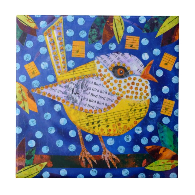 Yellow Bird Ceramic Tile (Front)