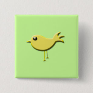 Yellow Bird Gifts 15 Cm Square Badge