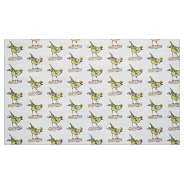 Yellow Bird  Polyester Poplin (60" width) Fabric (Fat Quarter)