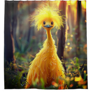 Yellow Bird Shower Curtain